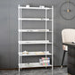 12.6" W Glam Shelf Bookcase Antique Finish Etagere Metal Bookshelf