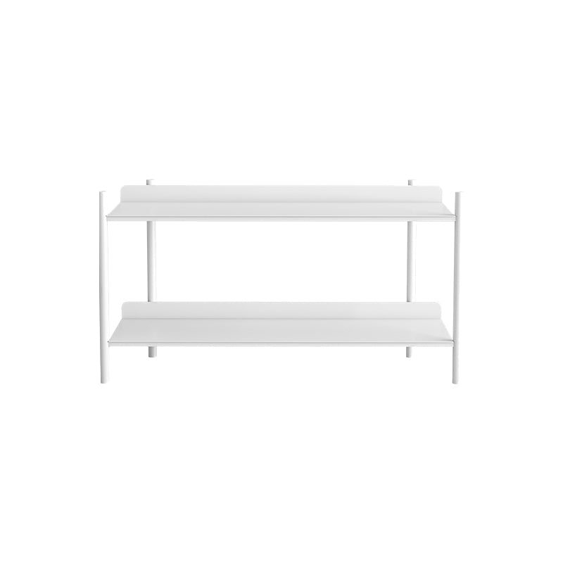 12.6" W Glam Shelf Bookcase Antique Finish Etagere Metal Bookshelf