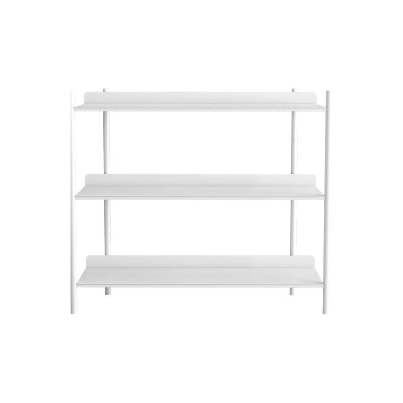 12.6" W Glam Shelf Bookcase Antique Finish Etagere Metal Bookshelf