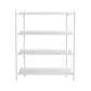 12.6" W Glam Shelf Bookcase Antique Finish Etagere Metal Bookshelf