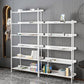 12.6" W Glam Shelf Bookcase Antique Finish Etagere Metal Bookshelf
