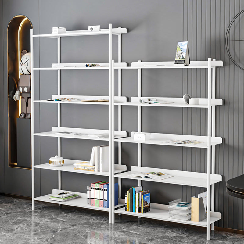 12.6" W Glam Shelf Bookcase Antique Finish Etagere Metal Bookshelf