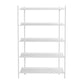 12.6" W Glam Shelf Bookcase Antique Finish Etagere Metal Bookshelf