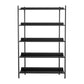 12.6" W Glam Shelf Bookcase Antique Finish Etagere Metal Bookshelf