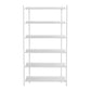 12.6" W Glam Shelf Bookcase Antique Finish Etagere Metal Bookshelf