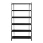12.6" W Glam Shelf Bookcase Antique Finish Etagere Metal Bookshelf