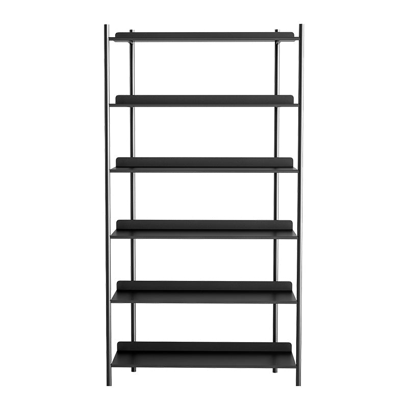 12.6" W Glam Shelf Bookcase Antique Finish Etagere Metal Bookshelf