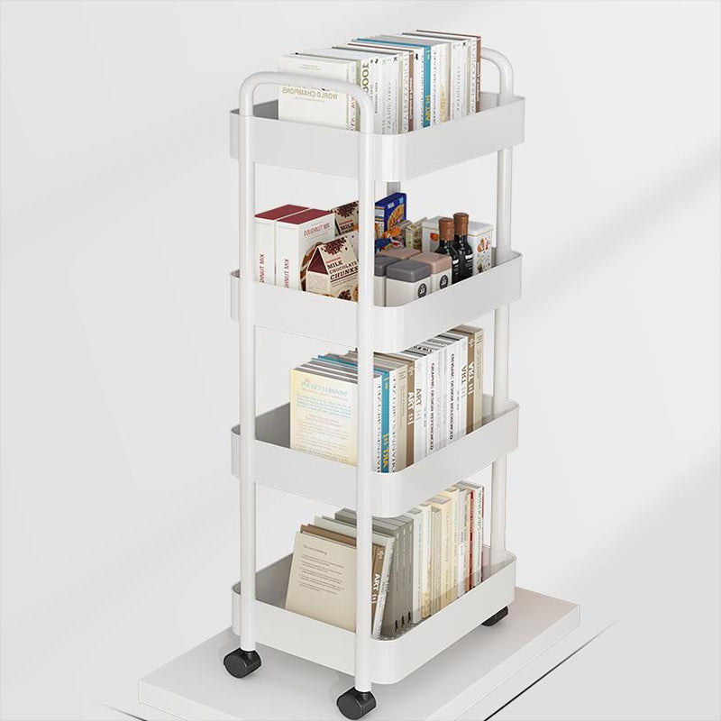 Scandinavian Plastic Bookcase Standard Open Back Bookshelf with Shelves