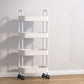 Scandinavian Plastic Bookcase Standard Open Back Bookshelf with Shelves