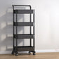 Scandinavian Plastic Bookcase Standard Open Back Bookshelf with Shelves