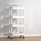 Scandinavian Plastic Bookcase Standard Open Back Bookshelf with Shelves