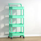 Scandinavian Plastic Bookcase Standard Open Back Bookshelf with Shelves