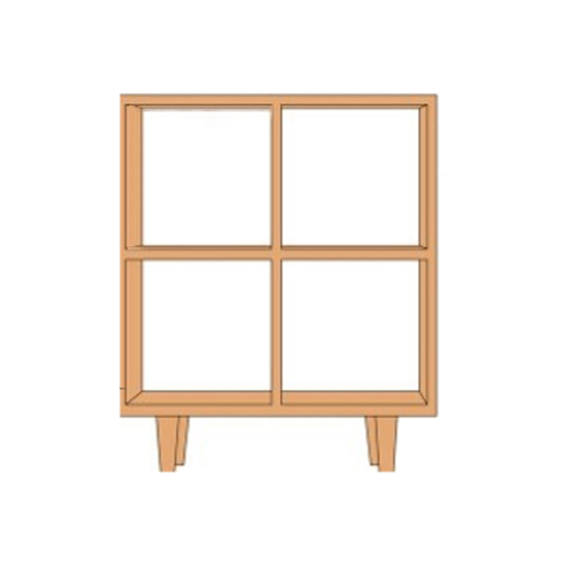 Contemporary Wooden Bookshelf Standard Bookcase with Shelves