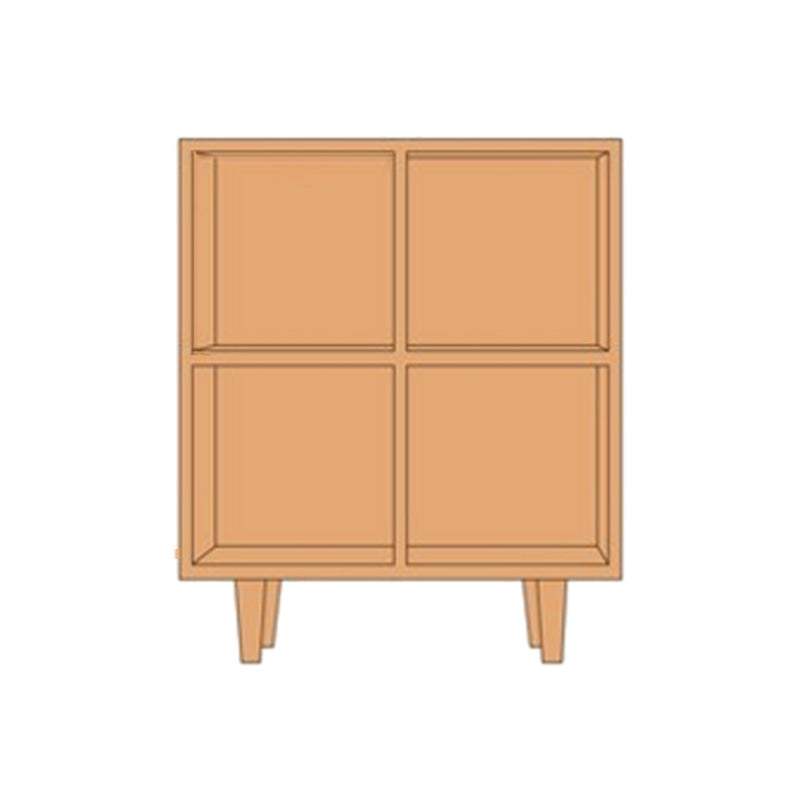 Contemporary Wooden Bookshelf Standard Bookcase with Shelves