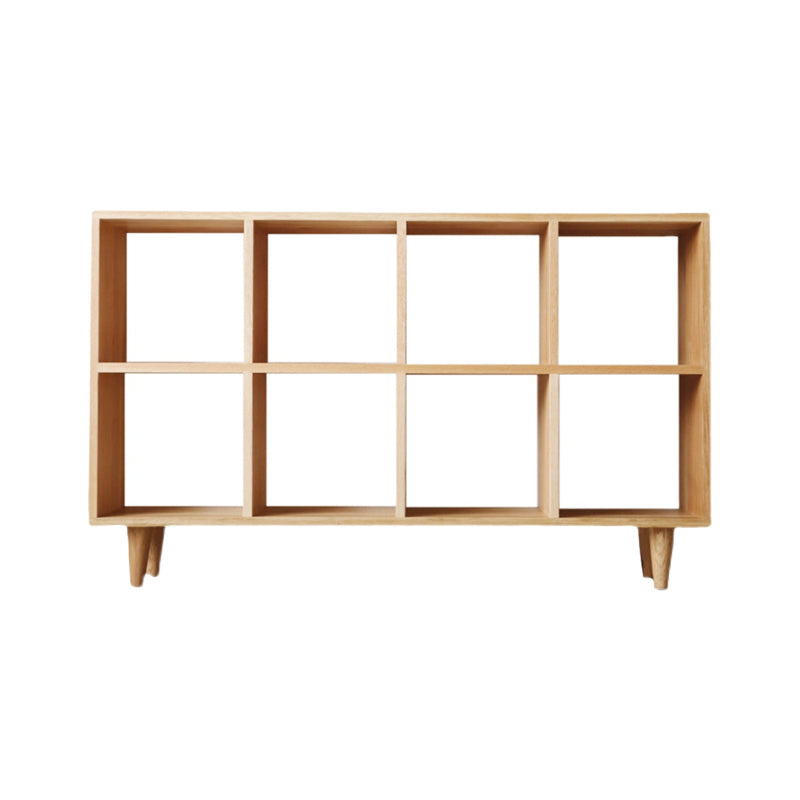 Contemporary Wooden Bookshelf Standard Bookcase with Shelves
