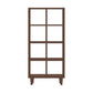 Contemporary Wooden Bookshelf Standard Bookcase with Shelves