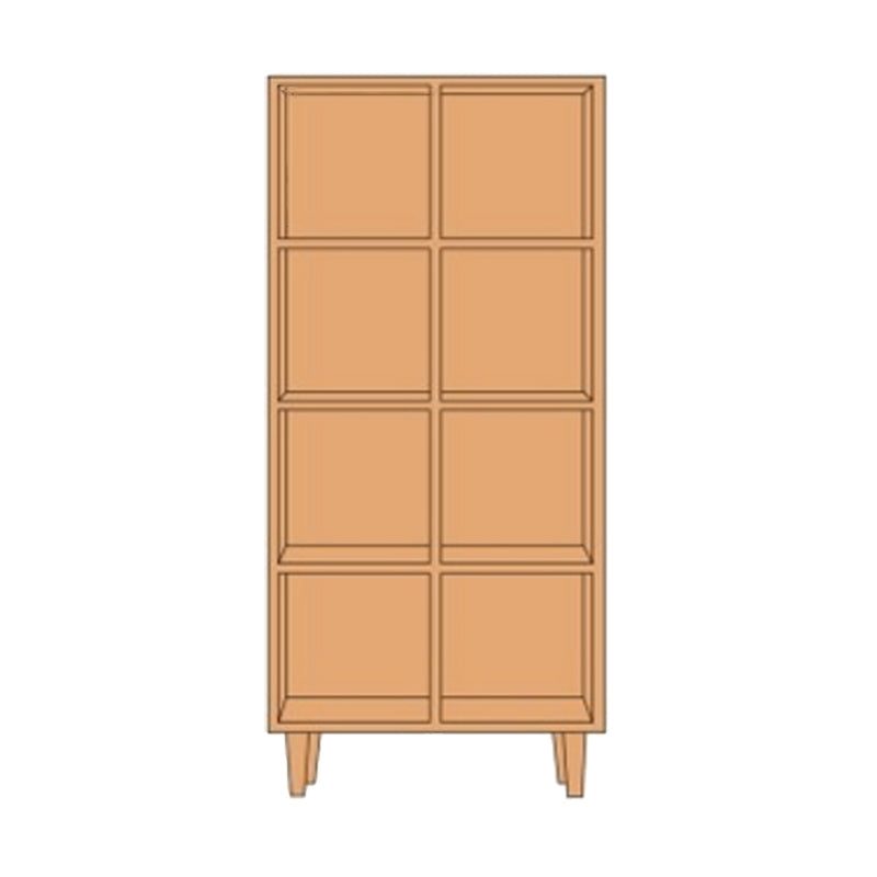 Contemporary Wooden Bookshelf Standard Bookcase with Shelves