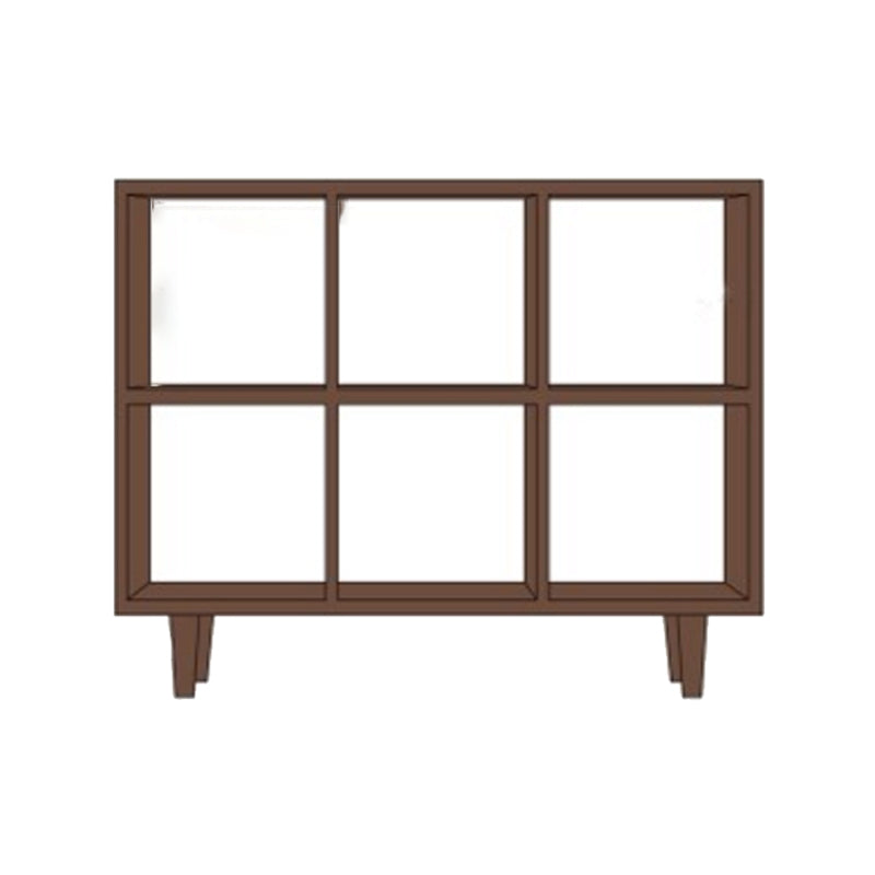 Contemporary Wooden Bookshelf Standard Bookcase with Shelves