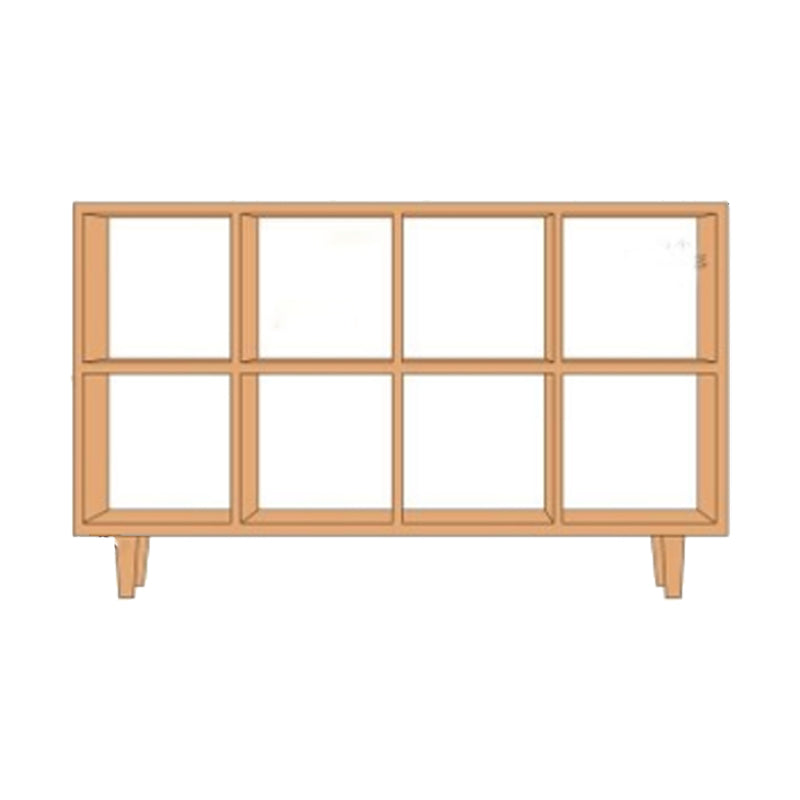 Contemporary Wooden Bookshelf Standard Bookcase with Shelves