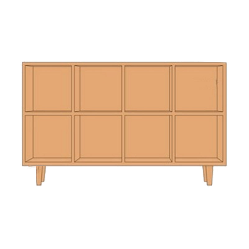 Contemporary Wooden Bookshelf Standard Bookcase with Shelves