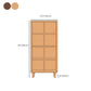 Contemporary Wooden Bookshelf Standard Bookcase with Shelves