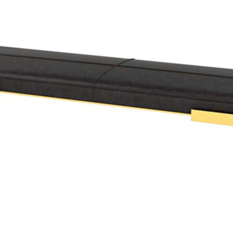 Contemporary Upholstered Bench Bedroom Rectangle Bench with Metal Legs Clearhalo 'Benches' 'Chairs & Seating' 'furn' 'furn_benches' 'Furniture' 'Living Room Furniture' 6570861