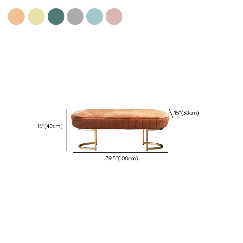 Glam 15 "W Sitzbänke Feste Farbe gepolsterte Eingangs- und Schlafzimmerbank