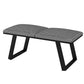 Mid-Century Modern Upholstered Bench Bedroom Rectangle Seating Bench with Legs 31"L x 14"W x 18"H Black White Black Clearhalo 'Benches' 'Chairs & Seating' 'furn' 'furn_benches' 'Furniture' 'Living Room Furniture' 6570896