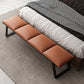 Mid-Century Modern Upholstered Bench Bedroom Rectangle Seating Bench with Legs Clearhalo 'Benches' 'Chairs & Seating' 'furn' 'furn_benches' 'Furniture' 'Living Room Furniture' 6570908