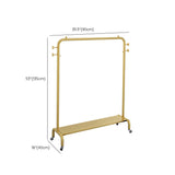 Glam Coat Rack Hanging Rail Lower Shelf 4 Hooks Entryway Coat Hanger Clearhalo 'Entry & Mudroom Furniture' 'furn' 'furn_hall_tree_coat_racks' 'Furniture' 'Hall Trees & Coat Racks' 'hall_tree_coat_racks' 6572182