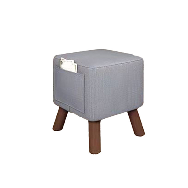 Modern Square Standard Pure Color Water Resistant Standard for Living Room Clearhalo 'furn' 'furn_ottomans_poufs' 'Furniture' 'Living Room Furniture' 'Ottomans & Poufs' 'ottomans_poufs' 6572328