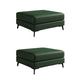 Rectangular Contemporary Ottoman Leather Foot Stool with Black Legs Blackish Green 2 Piece Set Clearhalo 'furn' 'furn_ottomans_poufs' 'Furniture' 'Living Room Furniture' 'Ottomans & Poufs' 'ottomans_poufs' 6572373
