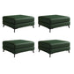 Rectangular Contemporary Ottoman Leather Foot Stool with Black Legs Blackish Green 4 Piece Set Clearhalo 'furn' 'furn_ottomans_poufs' 'Furniture' 'Living Room Furniture' 'Ottomans & Poufs' 'ottomans_poufs' 6572375