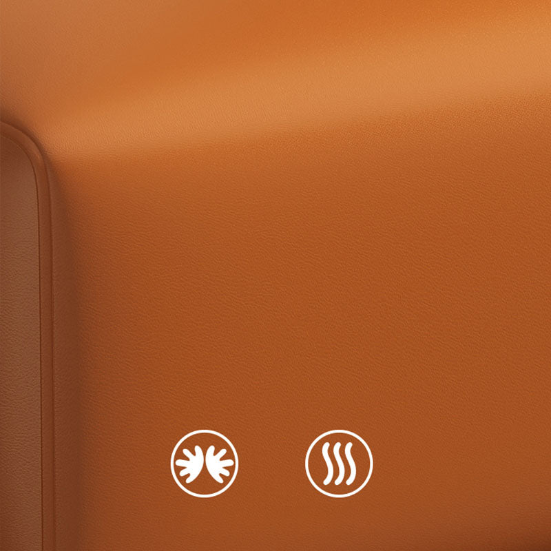 Home Contemporary Rectangular Ottoman Leather Foot Stool with Legs Clearhalo 'furn' 'furn_ottomans_poufs' 'Furniture' 'Living Room Furniture' 'Ottomans & Poufs' 'ottomans_poufs' 6572398