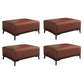 Home Contemporary Rectangular Ottoman Leather Foot Stool with Legs Coffee 4 Piece Set Clearhalo 'furn' 'furn_ottomans_poufs' 'Furniture' 'Living Room Furniture' 'Ottomans & Poufs' 'ottomans_poufs' 6572404