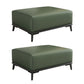 Home Contemporary Rectangular Ottoman Leather Foot Stool with Legs Green 2 Piece Set Clearhalo 'furn' 'furn_ottomans_poufs' 'Furniture' 'Living Room Furniture' 'Ottomans & Poufs' 'ottomans_poufs' 6572418
