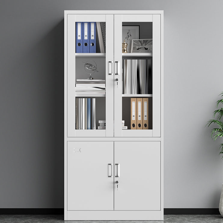 Traditional Cabinet Steel Locking Drawers and Storage Shelves Filing Cabinet Drawer Not Included 4 Clearhalo 'Filing Cabinets' 'filling_cabinets' 'furn' 'furn_filling_cabinets' 'Furniture' 'Office Furniture' 6574130
