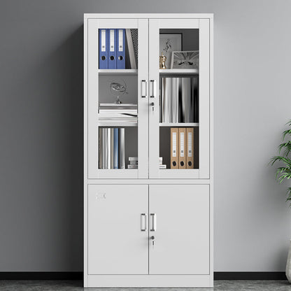 Traditional Cabinet Steel Locking Drawers and Storage Shelves Filing Cabinet Drawer Not Included 4 Clearhalo 'Filing Cabinets' 'filling_cabinets' 'furn' 'furn_filling_cabinets' 'Furniture' 'Office Furniture' 6574130
