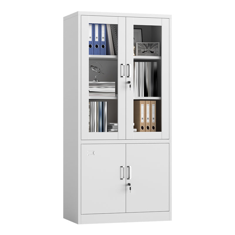 Traditional Cabinet Steel Locking Drawers and Storage Shelves Filing Cabinet Clearhalo 'Filing Cabinets' 'filling_cabinets' 'furn' 'furn_filling_cabinets' 'Furniture' 'Office Furniture' 6574133
