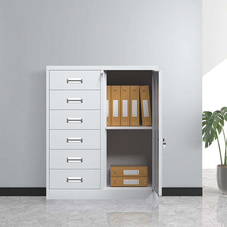 Modern File Cabinet Steel Locking Drawers and Storage Shelves Filing Cabinet 6 1 Clearhalo 'Filing Cabinets' 'filling_cabinets' 'furn' 'furn_filling_cabinets' 'Furniture' 'Office Furniture' 6574157