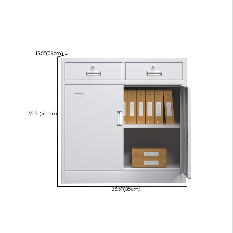 Modern File Cabinet Steel Locking Drawers and Storage Shelves Filing Cabinet Clearhalo 'Filing Cabinets' 'filling_cabinets' 'furn' 'furn_filling_cabinets' 'Furniture' 'Office Furniture' 6574167
