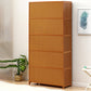 Contemporary Simple Rectangular Bamboo Cabinet with Doors in Brone Clearhalo 'Cabinets & Chests' 'cabinets_chests' 'furn' 'furn_cabinets_chests' 'Furniture' 'Living Room Furniture' 6574202
