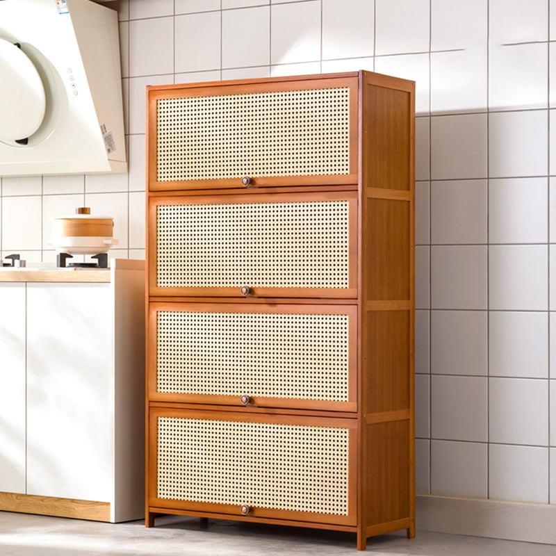 Mid-Century Modern Rectangle Cabinet with Wicker&Rattan Doors Clearhalo 'Cabinets & Chests' 'cabinets_chests' 'furn' 'furn_cabinets_chests' 'Furniture' 'Living Room Furniture' 6574249