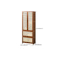 Mid-Century Modern Rectangle Cabinet with Wicker&Rattan Doors Clearhalo 'Cabinets & Chests' 'cabinets_chests' 'furn' 'furn_cabinets_chests' 'Furniture' 'Living Room Furniture' 6574275