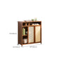 Mid-Century Modern Rectangle Cabinet with Wicker&Rattan Doors Clearhalo 'Cabinets & Chests' 'cabinets_chests' 'furn' 'furn_cabinets_chests' 'Furniture' 'Living Room Furniture' 6574282