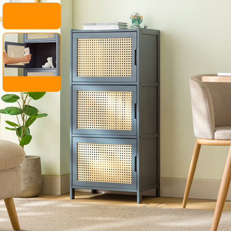 Modern Accent Cabinet with Doors and Straight Legs for Living Room 3 Shelf Not Included Plastic & Acrylic Clearhalo 'Cabinets & Chests' 'cabinets_chests' 'furn' 'furn_cabinets_chests' 'Furniture' 'Living Room Furniture' 6574329