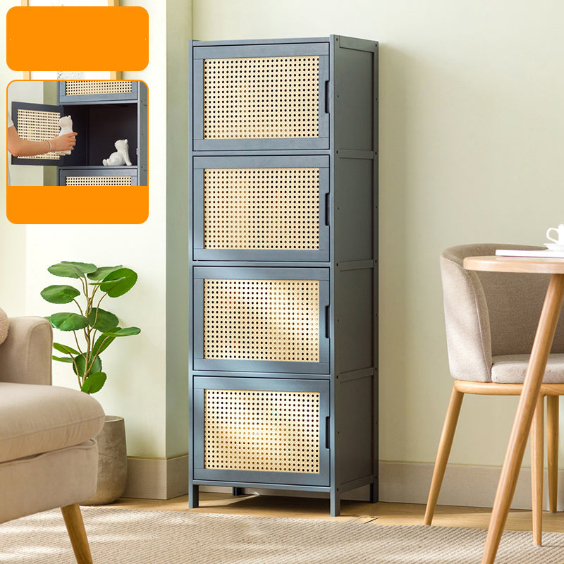 Modern Accent Cabinet with Doors and Straight Legs for Living Room 4 Shelf Not Included Plastic & Acrylic Clearhalo 'Cabinets & Chests' 'cabinets_chests' 'furn' 'furn_cabinets_chests' 'Furniture' 'Living Room Furniture' 6574332