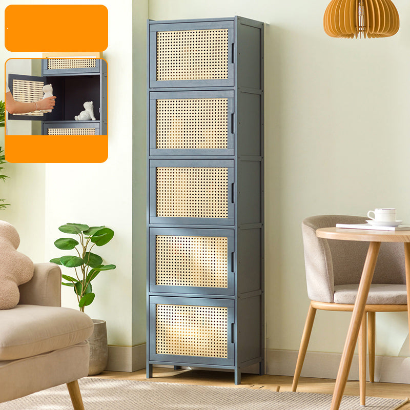 Modern Accent Cabinet with Doors and Straight Legs for Living Room 5 Shelf Not Included Plastic & Acrylic Clearhalo 'Cabinets & Chests' 'cabinets_chests' 'furn' 'furn_cabinets_chests' 'Furniture' 'Living Room Furniture' 6574334