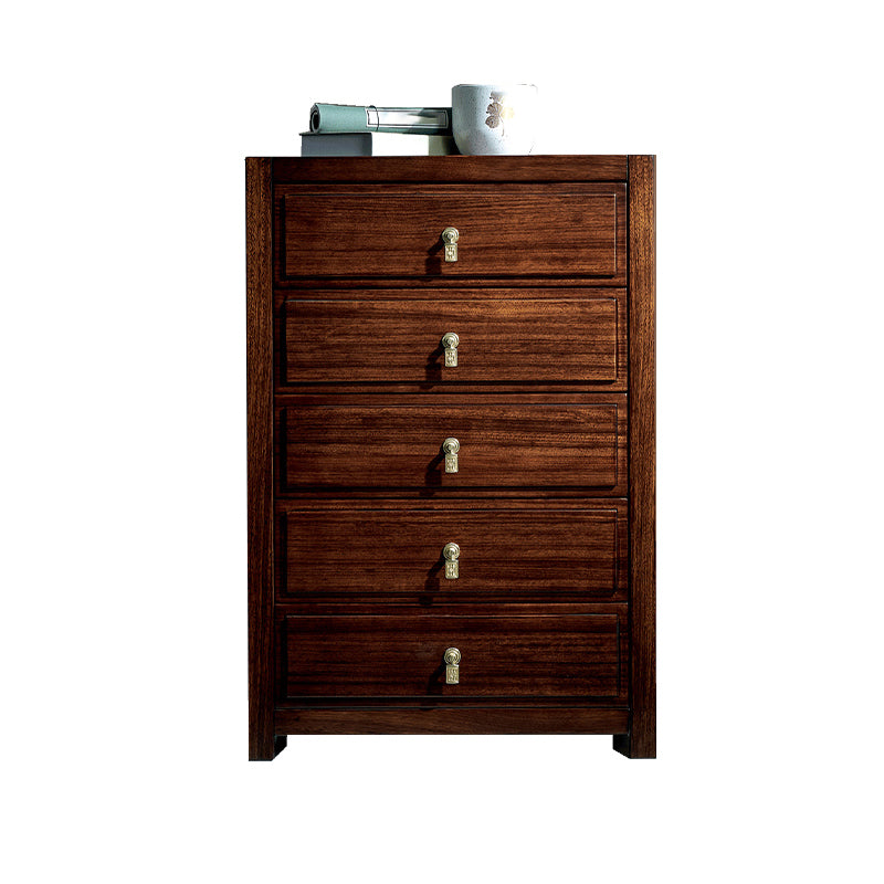 Dark Brown Drawers Chest Solid Wood Accent Chest for Living Roo Clearhalo 'Cabinets & Chests' 'cabinets_chests' 'furn' 'furn_cabinets_chests' 'Furniture' 'Living Room Furniture' 6574404