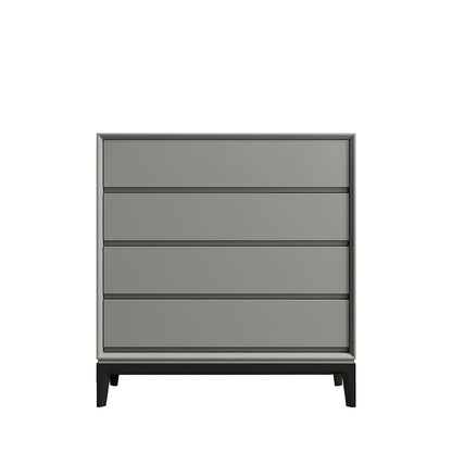 Contemporary Accent Chest with Drawers and Straight Legs Rectangle Chest 35"L x 16"W x 37"H Grey Clearhalo 'Cabinets & Chests' 'cabinets_chests' 'furn' 'furn_cabinets_chests' 'Furniture' 'Living Room Furniture' 6574414